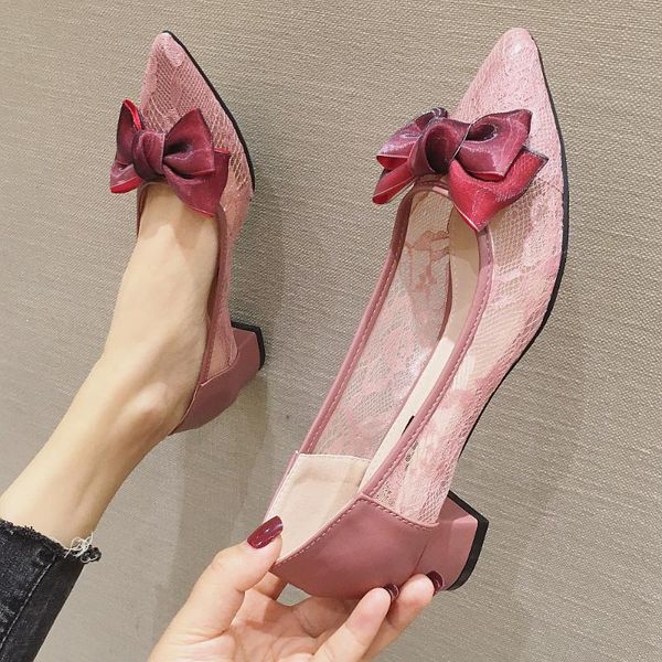 dress shoes 2021 style lace women's pumps spring summer pointed toe bowtie breathable woman high heels ladies work single, Black
dress shoes 2021 style lace women's pumps spring summer pointed toe bowtie breathable woman high heels ladies work single, Black