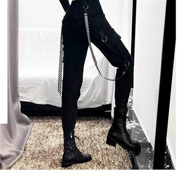women's pants & capris black cargo women casual joggers high waist loose female hip hop trousers korean punk funny capri streetwear, Black;white
women's pants & capris black cargo women casual joggers high waist loose female hip hop trousers korean punk funny capri streetwear, Black;white