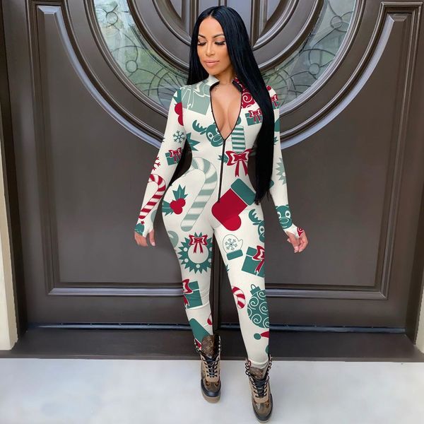 winter new womens jumpsuits christmas pajamas long sleeve deep v neck bodycon stretch playsuit casual leotard rompers, Black;white
winter new womens jumpsuits christmas pajamas long sleeve deep v neck bodycon stretch playsuit casual leotard rompers, Black;white