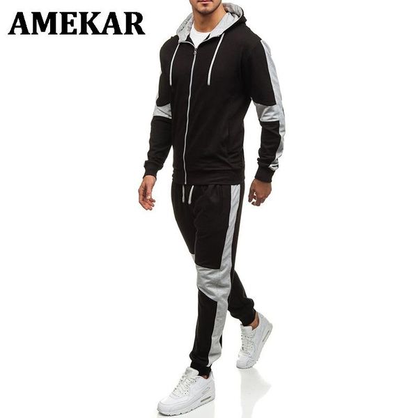 men's tracksuits 2021 brand man tracksuit sets sportswear zipper hoodies+pants male casual sweatshirts coat sports suits clothing, Gray
men's tracksuits 2021 brand man tracksuit sets sportswear zipper hoodies+pants male casual sweatshirts coat sports suits clothing, Gray