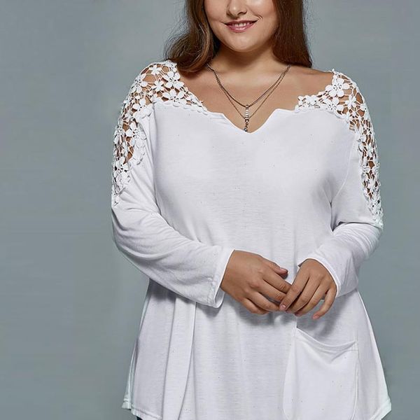 plus size xl 7xl blouse women fashion summer white blouses ladies lace hollow out sleeve blusas mujer de moda 2021
plus size xl 7xl blouse women fashion summer white blouses ladies lace hollow out sleeve blusas mujer de moda 2021