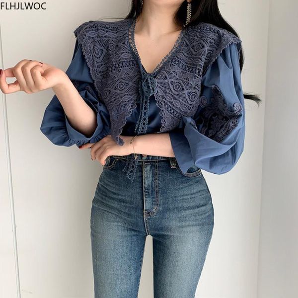 women's blouses & shirts 2021 fall autumn design chic korea fashion three quarter sleeve embroidery floral retro vintage women puff blo, White
women's blouses & shirts 2021 fall autumn design chic korea fashion three quarter sleeve embroidery floral retro vintage women puff blo, White