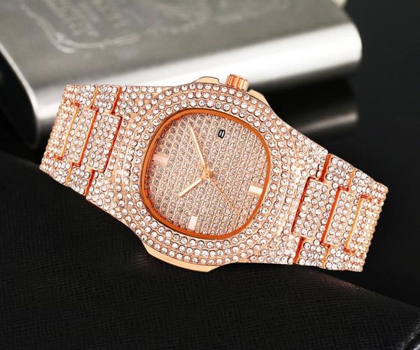 wristwatches bling rose gold iced out watch men steel clock hip hop mens watches relogio masculino reloj hombre zegarek, Slivery;brown
wristwatches bling rose gold iced out watch men steel clock hip hop mens watches relogio masculino reloj hombre zegarek, Slivery;brown