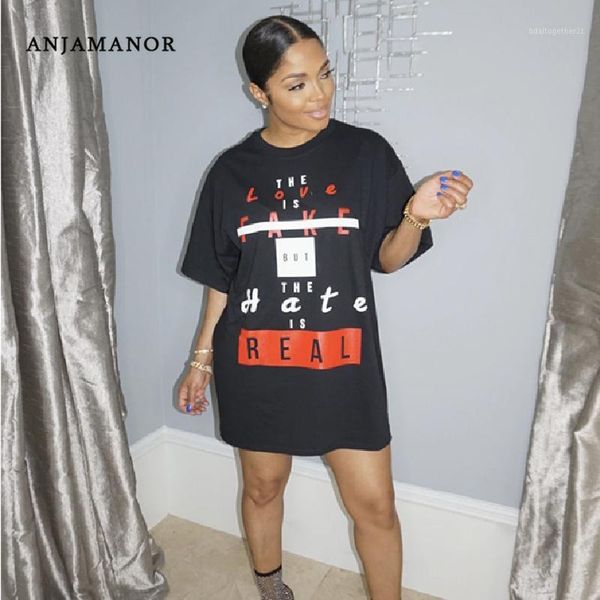fashion letter slogan print teeshirt dress short summer dresses for women clothes casual loose t shirt d74-ac221, Black;gray
fashion letter slogan print teeshirt dress short summer dresses for women clothes casual loose t shirt d74-ac221, Black;gray