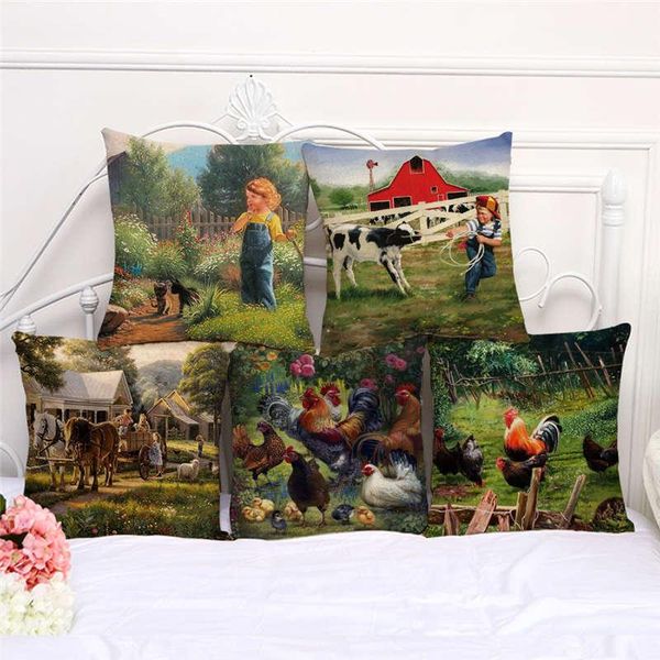 pillow case throw cases farm life cute animals fowl cushion cover 45x45cm home living room decoration linen/cotton pillowcover decor
pillow case throw cases farm life cute animals fowl cushion cover 45x45cm home living room decoration linen/cotton pillowcover decor