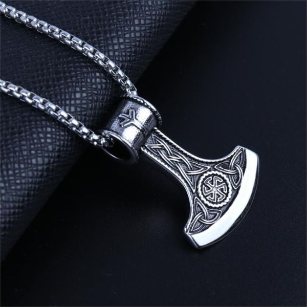 chains men's trend hip-hop rock retro punk ethnic domineering viking tomahawk pendant necklace party jewelry wholesale, Silver
chains men's trend hip-hop rock retro punk ethnic domineering viking tomahawk pendant necklace party jewelry wholesale, Silver