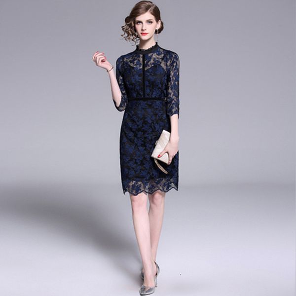 2021 new elegant patchwork lace women office casual slim embroidery dress summer evening party vestidos pgyk, Black;gray
2021 new elegant patchwork lace women office casual slim embroidery dress summer evening party vestidos pgyk, Black;gray