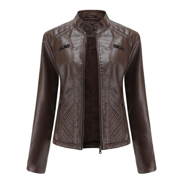women's leather & faux long sleeves fashion women luxury motorcycle pu zip up jacket for 2021 spring autumn brown black vintage clothes
women's leather & faux long sleeves fashion women luxury motorcycle pu zip up jacket for 2021 spring autumn brown black vintage clothes