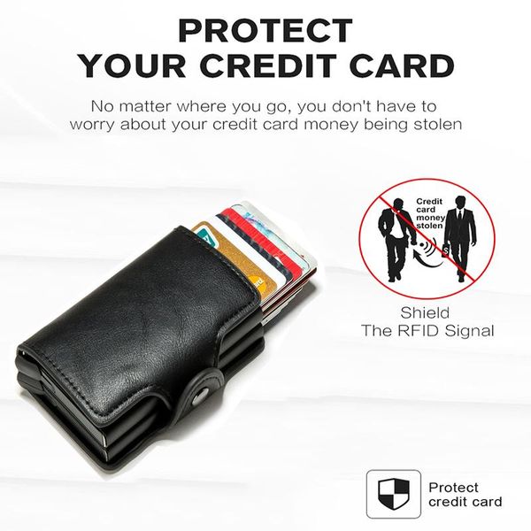 wallets aluminum alloy holder with double rfid cardholder case large capacity men leather wallet money clips, Red;black
wallets aluminum alloy holder with double rfid cardholder case large capacity men leather wallet money clips, Red;black