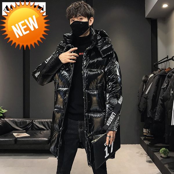 anszktn long hooded jacket young edition men's winter leisure 80% white duck down upset man warm coat, Black
anszktn long hooded jacket young edition men's winter leisure 80% white duck down upset man warm coat, Black
