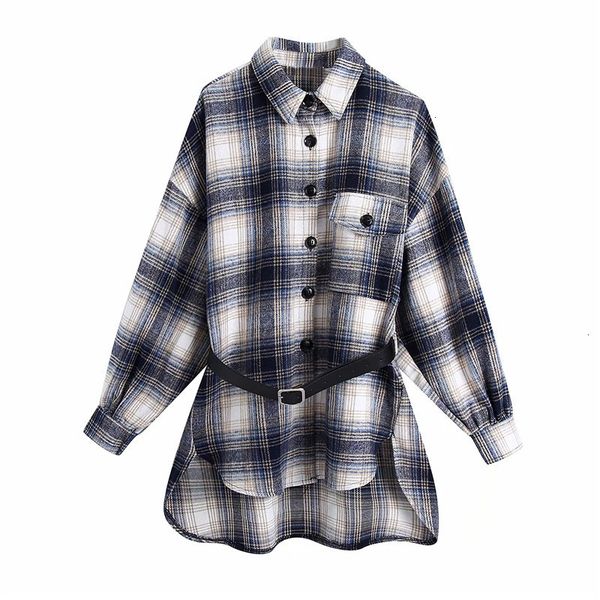 blouse 2021 new women fashion with belt plaid button up shirt woman vintage lapel collar long sleeve loose casual ladies k536 5vjg, White
blouse 2021 new women fashion with belt plaid button up shirt woman vintage lapel collar long sleeve loose casual ladies k536 5vjg, White