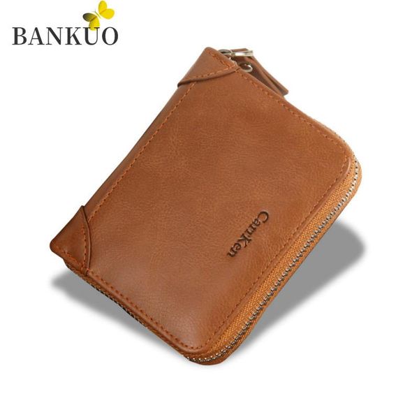 bankuo new men's vintage wallet short multi card zip wallet leather men's coin purse fashion classic sewing thread card bag x130, Red;black
bankuo new men's vintage wallet short multi card zip wallet leather men's coin purse fashion classic sewing thread card bag x130, Red;black