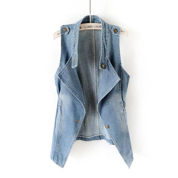 women's vests korean slim sleeveless jacket denim vest women 2021 spring autumn suit collar fashion cool shirt jeans waistcoat f740, Black;white
women's vests korean slim sleeveless jacket denim vest women 2021 spring autumn suit collar fashion cool shirt jeans waistcoat f740, Black;white