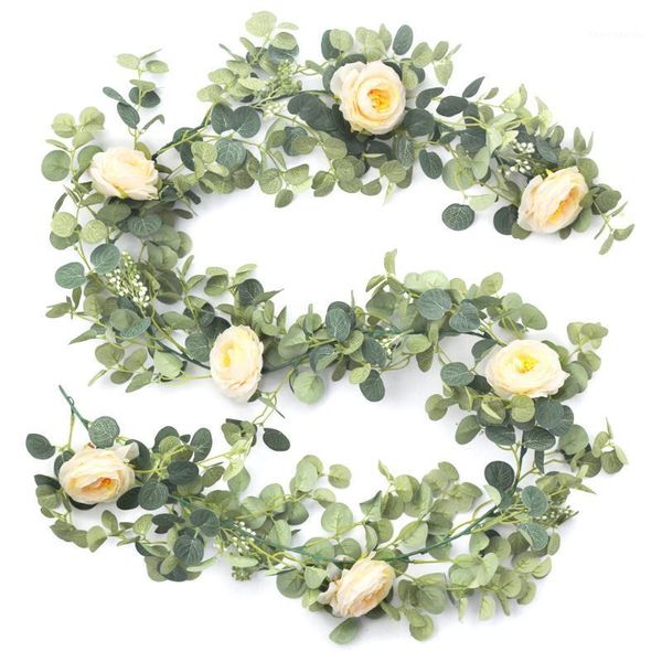 decorative flowers & wreaths 180cm artificial eucalyptus vine garland rose wedding decoration fake plants wall rattan garden home decor1
decorative flowers & wreaths 180cm artificial eucalyptus vine garland rose wedding decoration fake plants wall rattan garden home decor1
