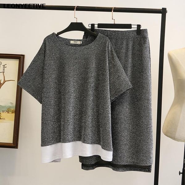women's tracksuits 2021 fashion brand oversized plus size women set short elastic waist casual polyester solid o-neck regular mid-calf, Gray
women's tracksuits 2021 fashion brand oversized plus size women set short elastic waist casual polyester solid o-neck regular mid-calf, Gray