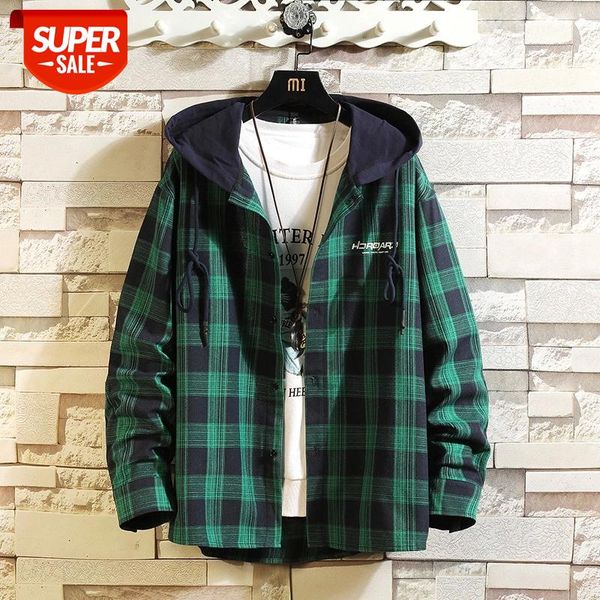 men 's loose plaid shirt jacket casual shirt plaid long sleeve spring and autumn loose color matching male #nx0d, White;black
men 's loose plaid shirt jacket casual shirt plaid long sleeve spring and autumn loose color matching male #nx0d, White;black