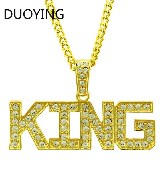 pendant necklaces duoying men hip hop full rhinestone king shape pendants iced out cuban link chain necklace jewelry gift, Silver
pendant necklaces duoying men hip hop full rhinestone king shape pendants iced out cuban link chain necklace jewelry gift, Silver
