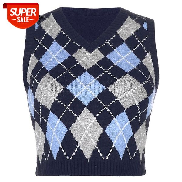weekeep argyle plaid preppy style y2k knitting sweater vest women streetwear retro tank autumn fashion 90s knitwear harajuku #gy9a, White
weekeep argyle plaid preppy style y2k knitting sweater vest women streetwear retro tank autumn fashion 90s knitwear harajuku #gy9a, White