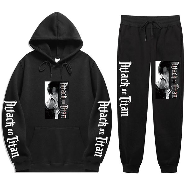 2021 new anime attack on titan levi hooded sweatshirt sportswear men's track suit autumn winter clothes hoodie + pant ms2a, Gray
2021 new anime attack on titan levi hooded sweatshirt sportswear men's track suit autumn winter clothes hoodie + pant ms2a, Gray