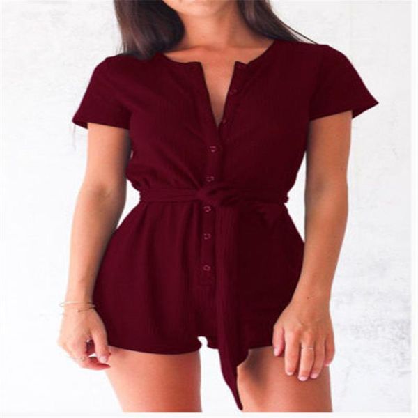 women's jumpsuits & rompers 2021 lady v neck short sleeve bodycon playsuit slim cotton romper 4 color womens, Black;white
women's jumpsuits & rompers 2021 lady v neck short sleeve bodycon playsuit slim cotton romper 4 color womens, Black;white