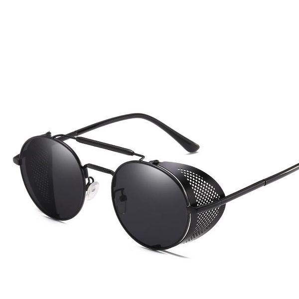 sunglasses retro round metal steampunk men women brand designer glasses shades uv protection, White;black
sunglasses retro round metal steampunk men women brand designer glasses shades uv protection, White;black