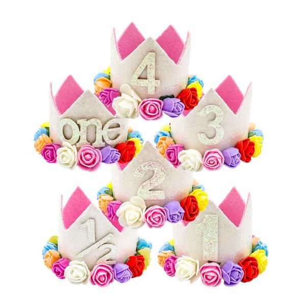 party hats baby half 2nd 3rd 4th flower crown 1st number birthday caps kids white shiny rose hat headband 1 year decoration
party hats baby half 2nd 3rd 4th flower crown 1st number birthday caps kids white shiny rose hat headband 1 year decoration