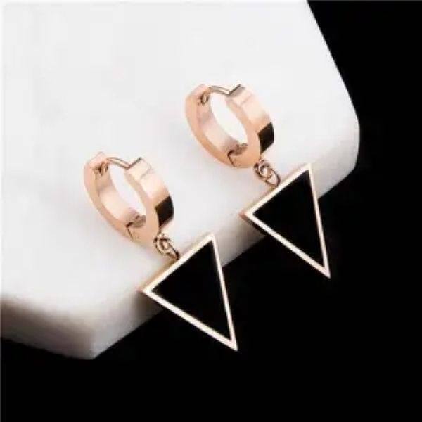 fashion no sensitive square triangle round dangle drop earrings for ladies, Silver
fashion no sensitive square triangle round dangle drop earrings for ladies, Silver