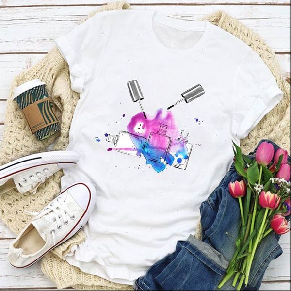 women graphic watercolor beauty fashion 90s 3d nail summer t shirt womens clothing lady clothes tee female t shirt, White
women graphic watercolor beauty fashion 90s 3d nail summer t shirt womens clothing lady clothes tee female t shirt, White
