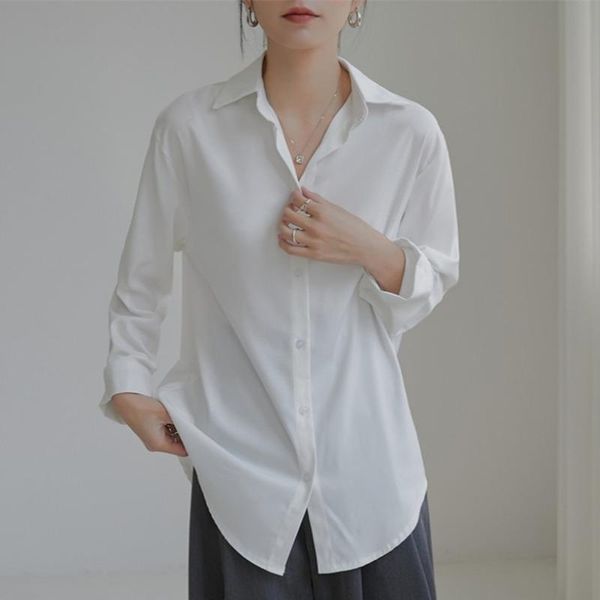 women's blouses & shirts autumn women 2021 long-sleeved white shirt loose casual anti-wrinkle lapel drape female
women's blouses & shirts autumn women 2021 long-sleeved white shirt loose casual anti-wrinkle lapel drape female