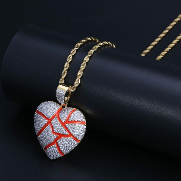 pendant necklaces gucy broken heart necklace with 4mm tennis chain gold silver color cubic zircon men's women hip hop jewelry gift part
pendant necklaces gucy broken heart necklace with 4mm tennis chain gold silver color cubic zircon men's women hip hop jewelry gift part