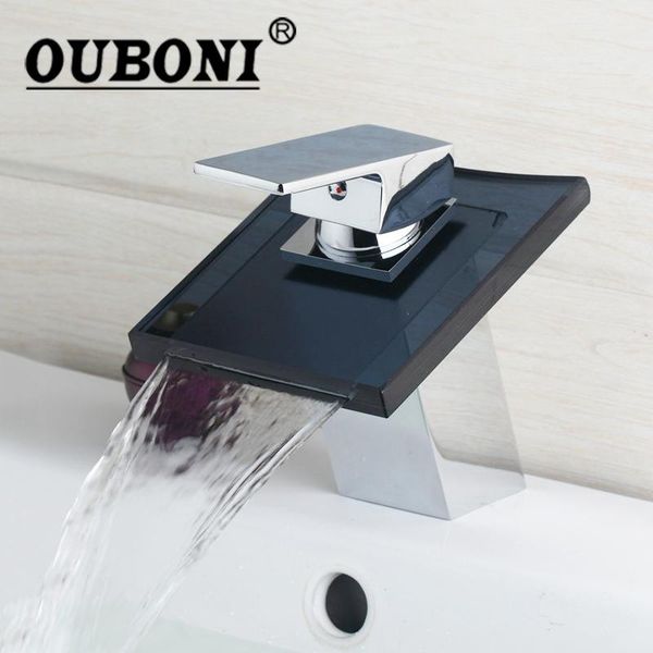 bathroom sink faucets ouboni waterfall black square glass faucet mixer tap chrome polish single handle
bathroom sink faucets ouboni waterfall black square glass faucet mixer tap chrome polish single handle
