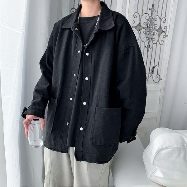 spring thin cotton jacket men's fashion solid color pocket tooling jacket men streetwear loose hip hop bomber men m-2xl, Black;brown
spring thin cotton jacket men's fashion solid color pocket tooling jacket men streetwear loose hip hop bomber men m-2xl, Black;brown
