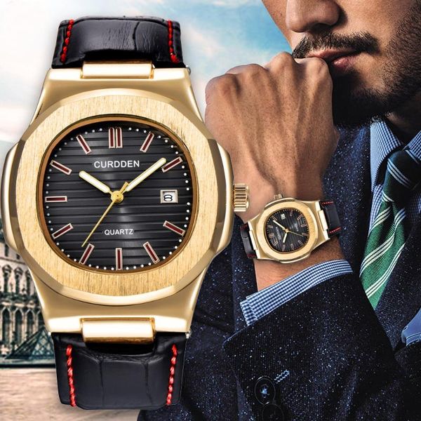 gold men watches business men's wrist watch leather strap male clock quartz watch relogio masculino 2021, Slivery;brown
gold men watches business men's wrist watch leather strap male clock quartz watch relogio masculino 2021, Slivery;brown