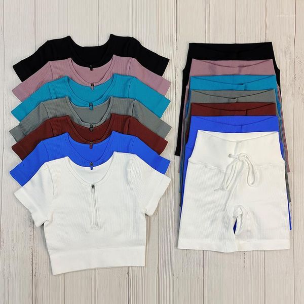 yoga outfit seamless set sport suit women workout clothes gym zipper short sleeve crop drawstring sports shorts fitness sportswear
yoga outfit seamless set sport suit women workout clothes gym zipper short sleeve crop drawstring sports shorts fitness sportswear