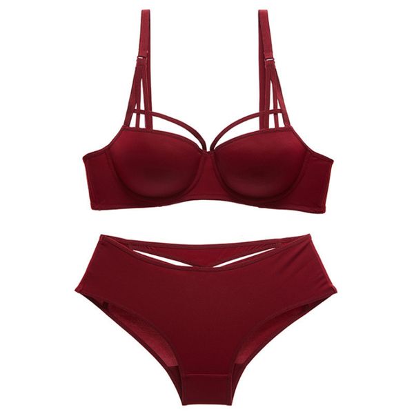 fashion design new style belt upper thin lower thick smooth surface traceless suit gathered adjustable bra underwear, Red;black
fashion design new style belt upper thin lower thick smooth surface traceless suit gathered adjustable bra underwear, Red;black