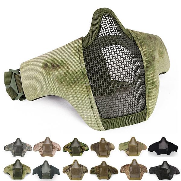 beanies military face mask breathable low-carbon steel mesh protective shooting paintball army tactical half
beanies military face mask breathable low-carbon steel mesh protective shooting paintball army tactical half