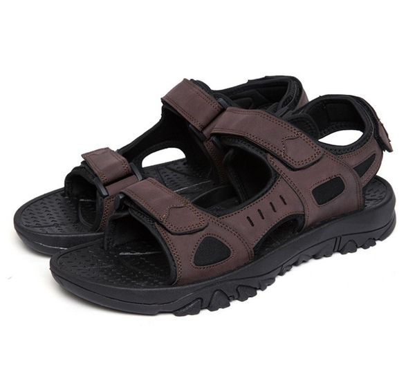 leather men's sandals summer quality slippers casual sneakers outdoor beach shoes walking flat shoe, Black
leather men's sandals summer quality slippers casual sneakers outdoor beach shoes walking flat shoe, Black