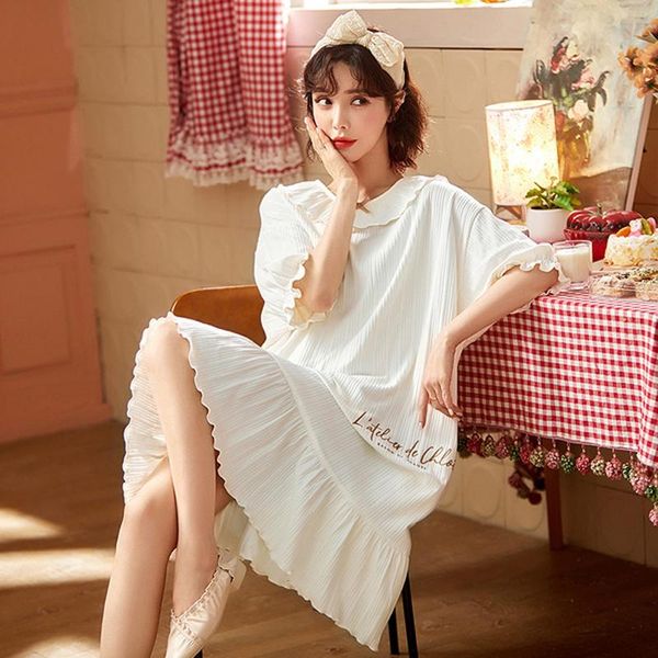 women's sleepwear women cotton nightgown casual short sleeve lingere nightdress cute cartoon girls soft lapel homewear suit, Black;red
women's sleepwear women cotton nightgown casual short sleeve lingere nightdress cute cartoon girls soft lapel homewear suit, Black;red