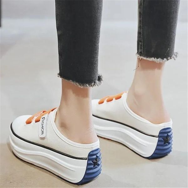 elegant black white canvas platform wedge slippers fashion leisure women mules shoes increase slippers closed toe sandals
elegant black white canvas platform wedge slippers fashion leisure women mules shoes increase slippers closed toe sandals