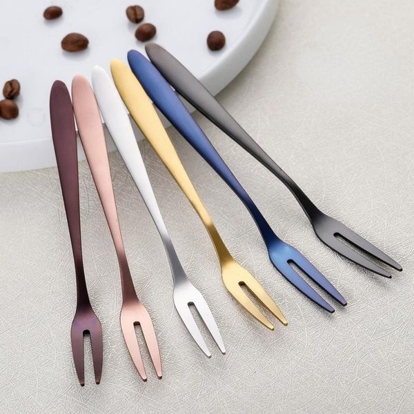 forks 6 pieces of color plated 304 stainless steel fruit fork dessert thickened two teeth gift spoon and set
forks 6 pieces of color plated 304 stainless steel fruit fork dessert thickened two teeth gift spoon and set