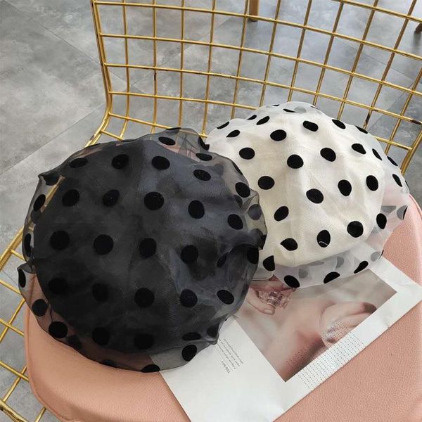 berets elegant dot beret for women autumn summer gauze cute cap french fashion mushroom hat lolita caps, Blue;gray
berets elegant dot beret for women autumn summer gauze cute cap french fashion mushroom hat lolita caps, Blue;gray