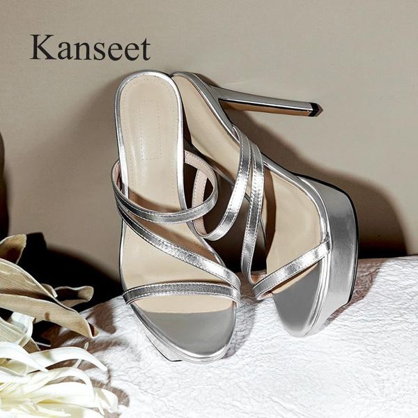 slippers kanseet women's summer 2021 platform elegant super high heels green gold silver genuine leather female shoes, Black
slippers kanseet women's summer 2021 platform elegant super high heels green gold silver genuine leather female shoes, Black