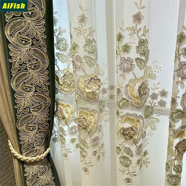 high-grade chenille fabrics luxury with embossed 3d embroidered lace floral curtains for living room romantic blinds drapes 4
high-grade chenille fabrics luxury with embossed 3d embroidered lace floral curtains for living room romantic blinds drapes 4