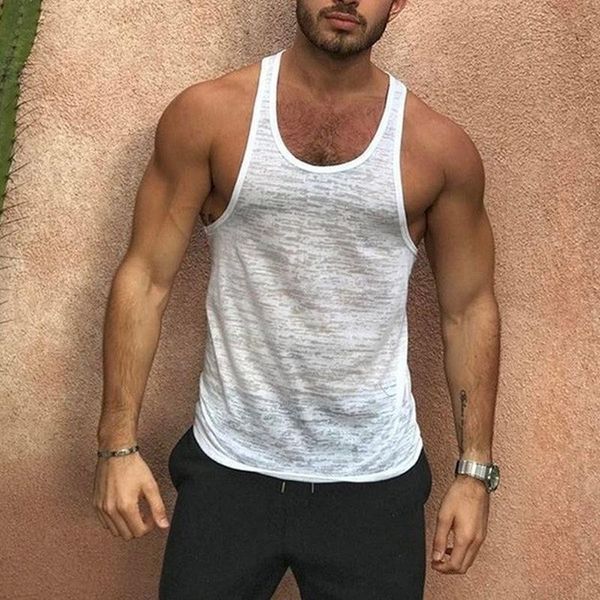 men' tank sleeveless shirts summer fitness clothing men gym tanks plus size print vest, White;black
men' tank sleeveless shirts summer fitness clothing men gym tanks plus size print vest, White;black