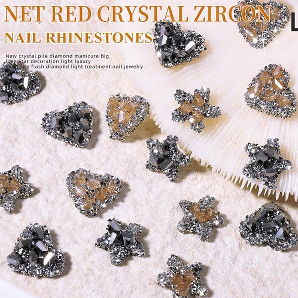 nail art decorations 3d shiny luxury love heart star shape crystal zircon rhinestones manicure drills jewelry, Silver;gold
nail art decorations 3d shiny luxury love heart star shape crystal zircon rhinestones manicure drills jewelry, Silver;gold