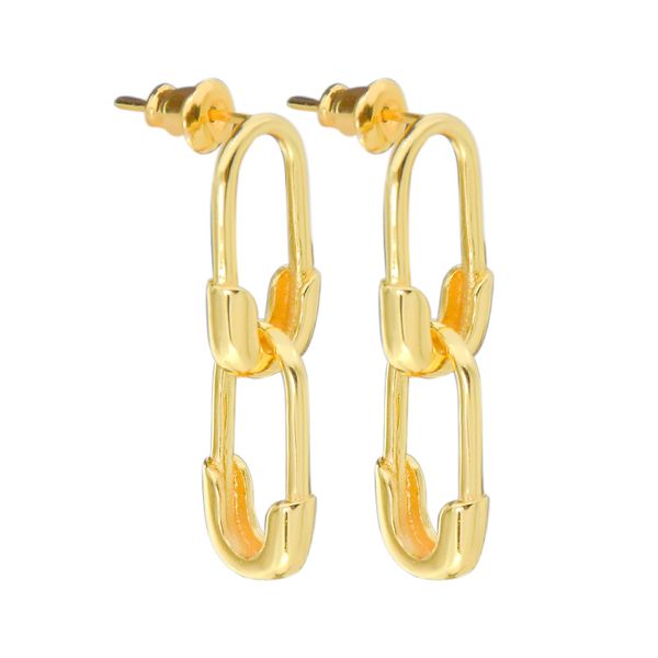 women new interlocking double pin stud earring fashion designer jewelry fake-gold-look earring female personalized charm accessory gifts to, Golden;silver
women new interlocking double pin stud earring fashion designer jewelry fake-gold-look earring female personalized charm accessory gifts to, Golden;silver