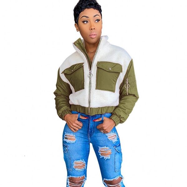 thick green wool coats splice parka for woman zipper coat outwear winter fashion streetwear pockets down jacket lvsu, Black
thick green wool coats splice parka for woman zipper coat outwear winter fashion streetwear pockets down jacket lvsu, Black