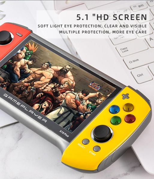 new x19 plus gamepad handheld retro game console 5.1-inch large screen for ps1 gbc md nostalgic gba game console 10,000 games 8g
new x19 plus gamepad handheld retro game console 5.1-inch large screen for ps1 gbc md nostalgic gba game console 10,000 games 8g