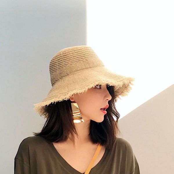 wide brim hats women's fashion hat beach sun with solid color straw bucket, Blue;gray
wide brim hats women's fashion hat beach sun with solid color straw bucket, Blue;gray