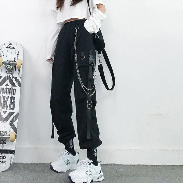 women's pants & capris autumn winter women cargo fashion tide punk pockets jogger trousers with chain casual harajuku streetwear harem, Black;white
women's pants & capris autumn winter women cargo fashion tide punk pockets jogger trousers with chain casual harajuku streetwear harem, Black;white